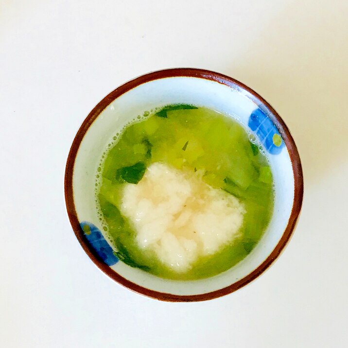 山芋入り小松菜の味噌汁